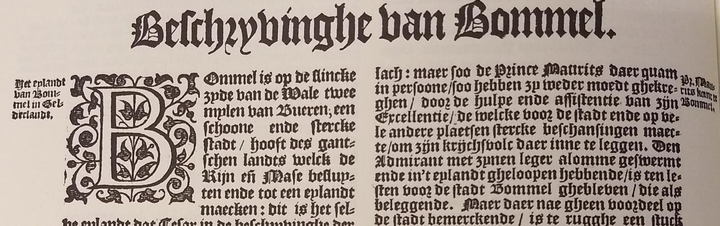 Een pagina met Gothisch schrift