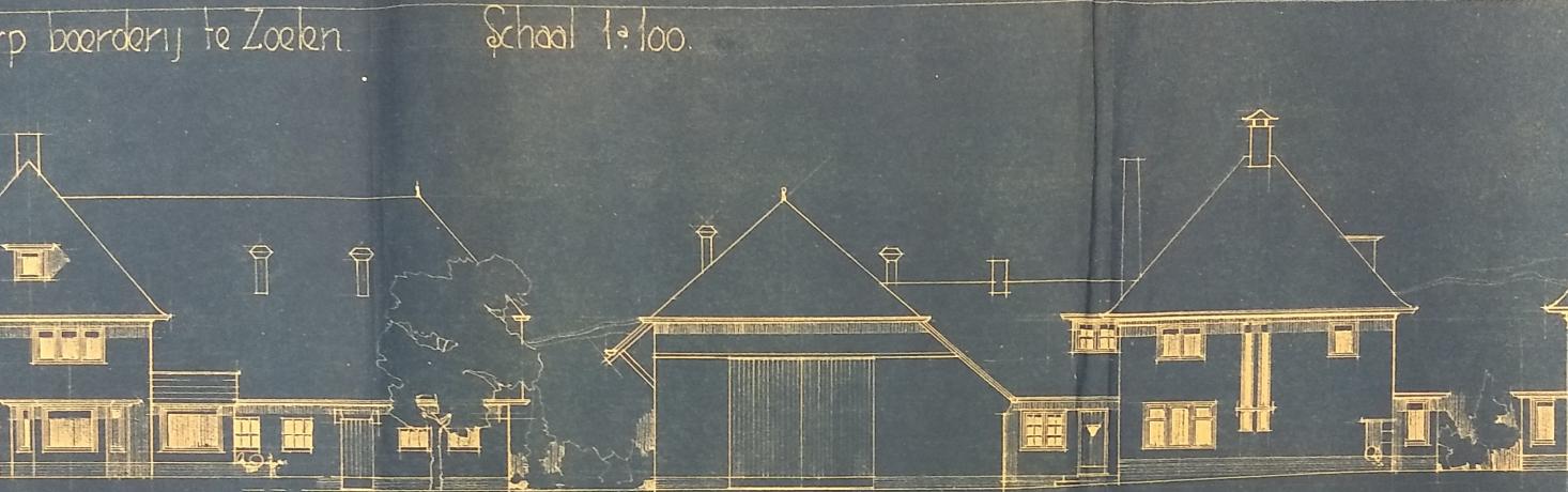 Bouwtekening boerderij Zoelen