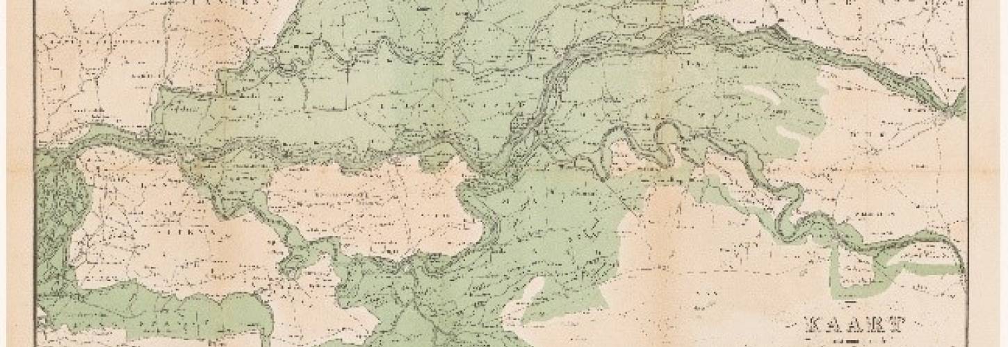 overstroming in rivierengebied in 1855