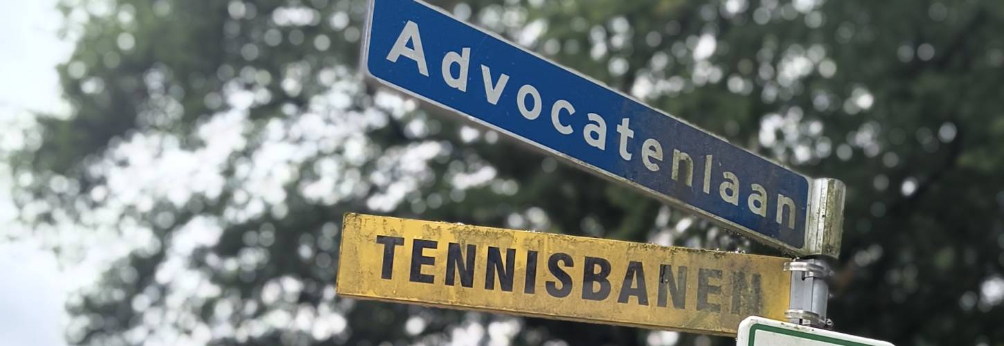 straatnaambord Advocatenlaan