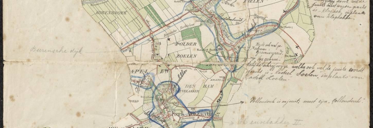 Topografische kaart gemeente Zoelen