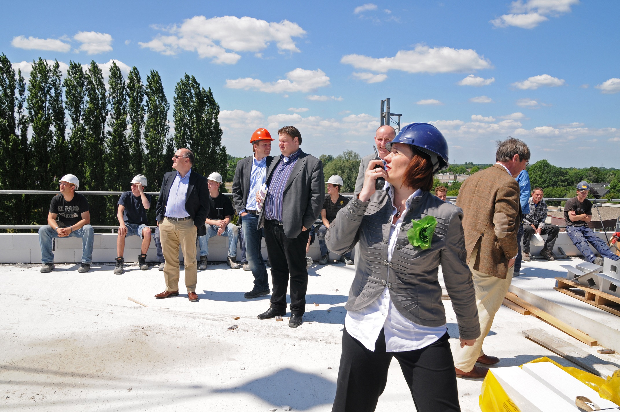 hoogste punt bouw nieuwe pand RAR aan JS de Jongplein Tiel