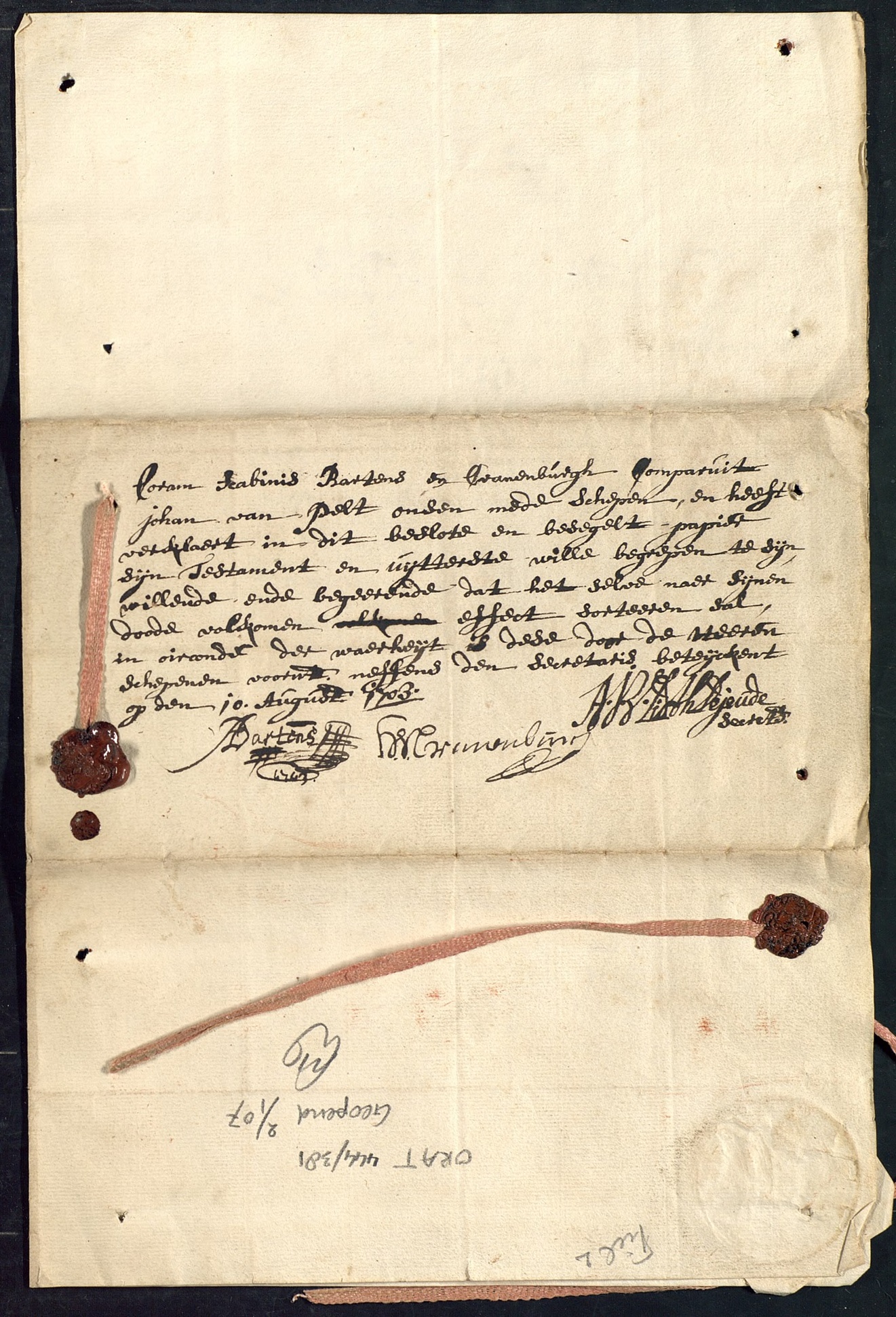 besloten testament
