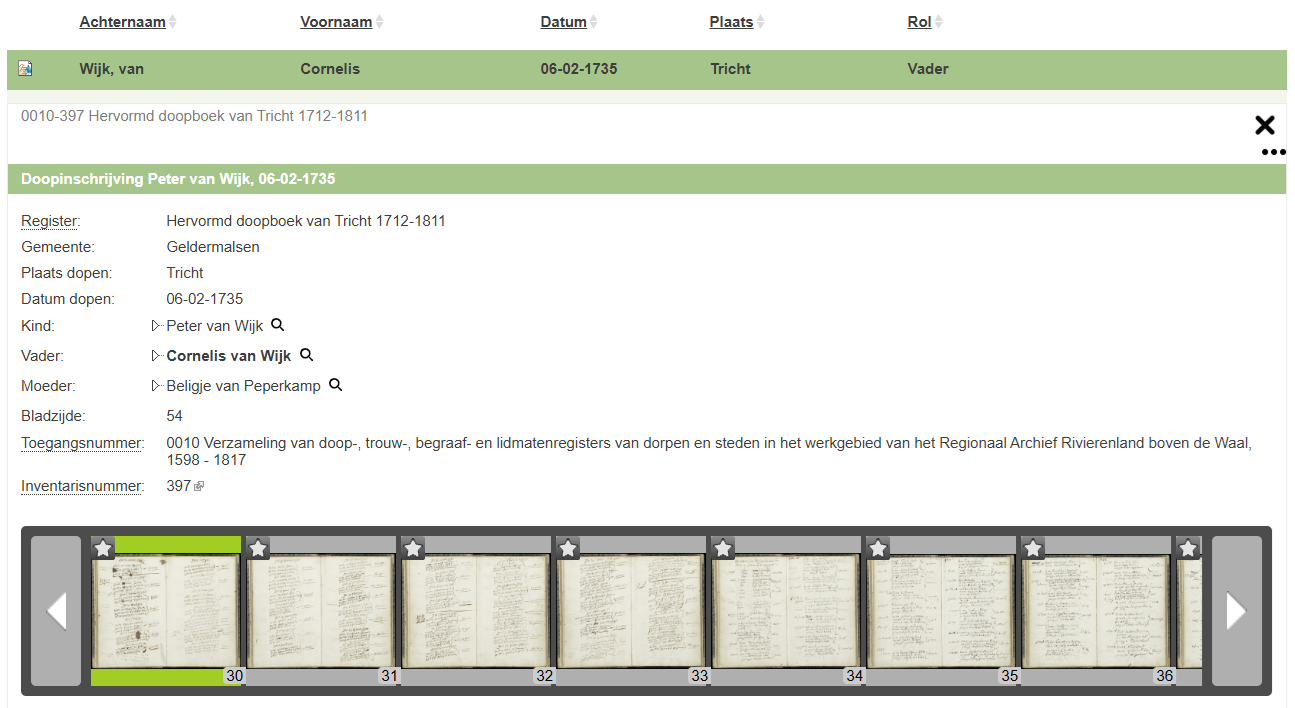 voorbeeld van een filmstrip