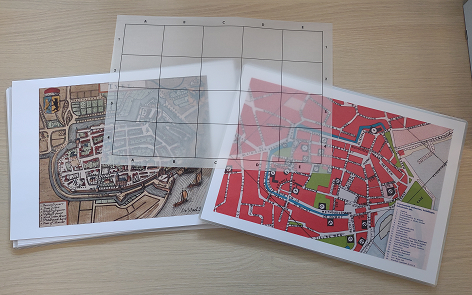 foto van materialen bij de bezoekles voor de bovenbouw stadsgroen op de kaart