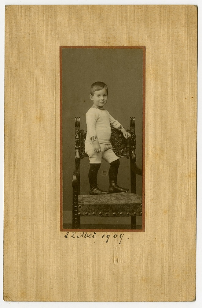 Foto van Cornelis Christiaan van Lidth de Jeude als jongetje van 4 jaar in 1913