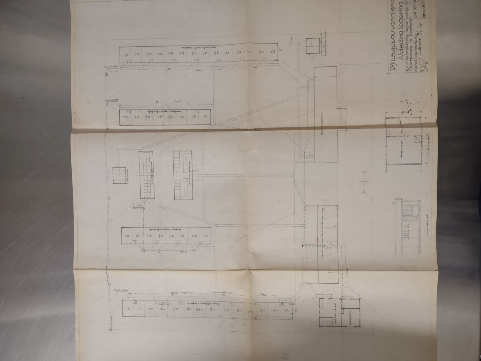 plattegrond kamp overbroek 1947