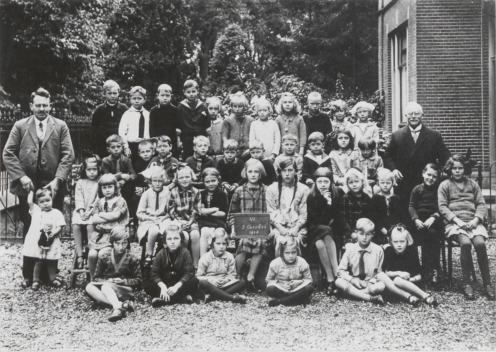 schoolklas jaren 20 christelijke school achterweg tiel