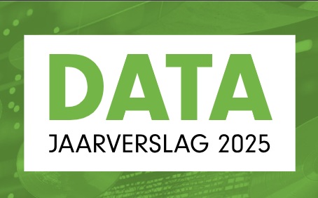 voorkant jaarverslag 2025 met als titel Data